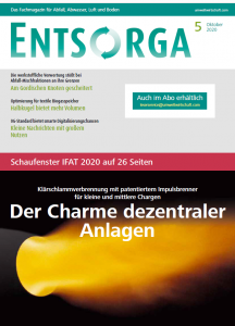 Carbotechnik sewage sludge recycling concept as cover page of Entsorga 